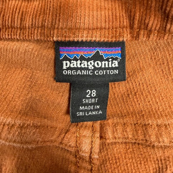 Patagonia Womens Organic Cotton Corduroy Pant Burnt Orange 28 Short Straight Leg - Picture 7 of 10